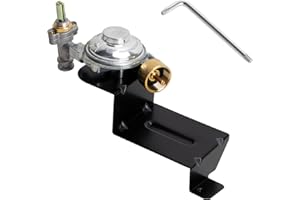 BMMXBI 80477 Valve & Regulator Assembly Replacement for Weber Q100 Q120 Series Gas Grills (2004-2013), Grill Valve Regulator for Weber 396001 386001 386002 516002 516501