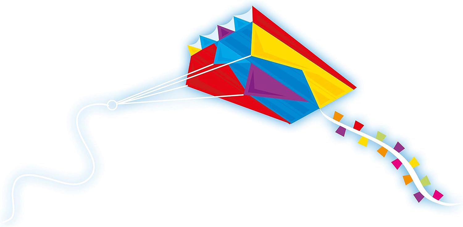 Guenther 1189 60 x 51 cm Mini Para Foil Classic Single Line Kite with Sail, Mehrfarbig - Image 5