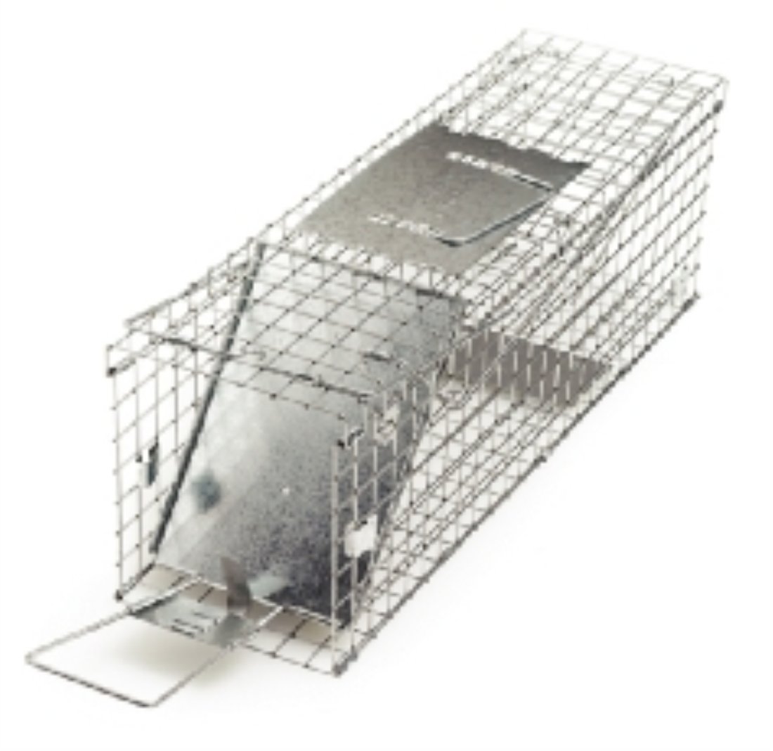 Pest-Stop Rabbit Cage Trap – Humane Trap for Rabbits and Similar Animals – Galvanised Steel, Spring-Loaded Door, Safe Handling – Reusable, Indoor & Outdoor Use — image 1