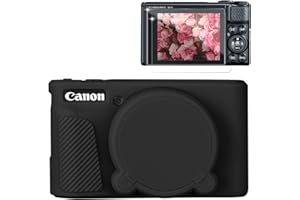 Frevyve Case for Canon PowerShot SX740 HS, SX730 HS Camera, Soft Silicone Protective Case, Slim Fit Sleeve with Removable Len
