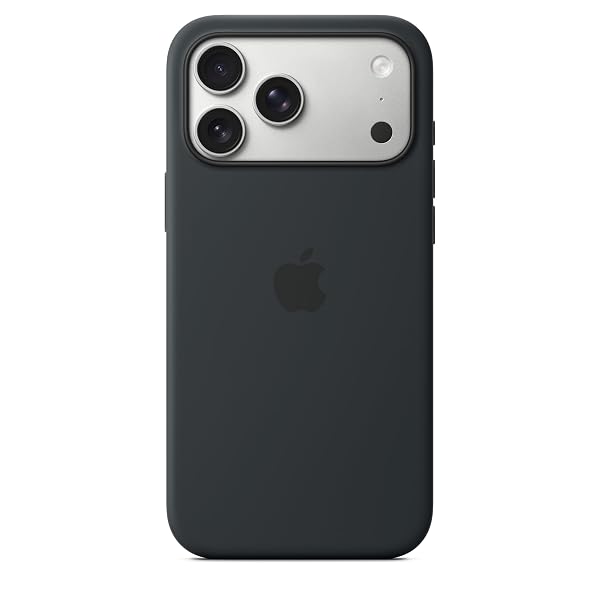APPLE IPHONE 17 PRO MAX SILICONE CASE WITH MAGSAFE AND CAMERA CONTROL: LIGHTWEIGHT PHONE CASE, WIRELESS CHARGING COMPATIBLE, SMOOTH MATTE FINISH; BLACK