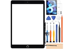 ARSSLY for iPad 9 9th Gen Screen Replacement,Touch Screen Digitizer for iPad 9th Generation 2021 A2602, A2603, A2604, A2605 10.2 inch Touchscreen Glass Kits with Home Button (Black)
