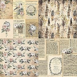 DESEACO Scrapbook Paper Pad 6x6 Vintage Floral