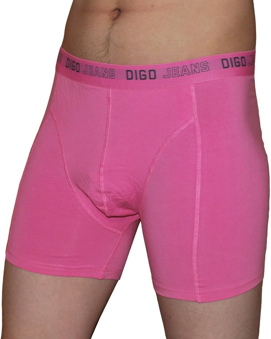 Mens DIGO Jeans Finest Comfortable Fit Trunks / Boxer Shorts / Underwear Pink (Size 2XL