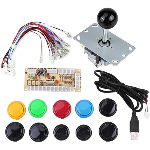 Amazon.com: SJ@JX Arcade Game Controller Button Microswitch 8 Way