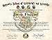 Personalized Harry Potter Diploma - Hogwarts School of Witchcraft and Wizardry Degree of Master of Wizardry