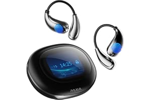 PAXA AI Translation Earbuds Real Time 3-in-1 Translator Earbuds 145 Languages & Accents Bluetooth 5.4 Translating Headphones with Touch Screen Audifonos Traductores Inglés Español OpenAirPro DeepBlack