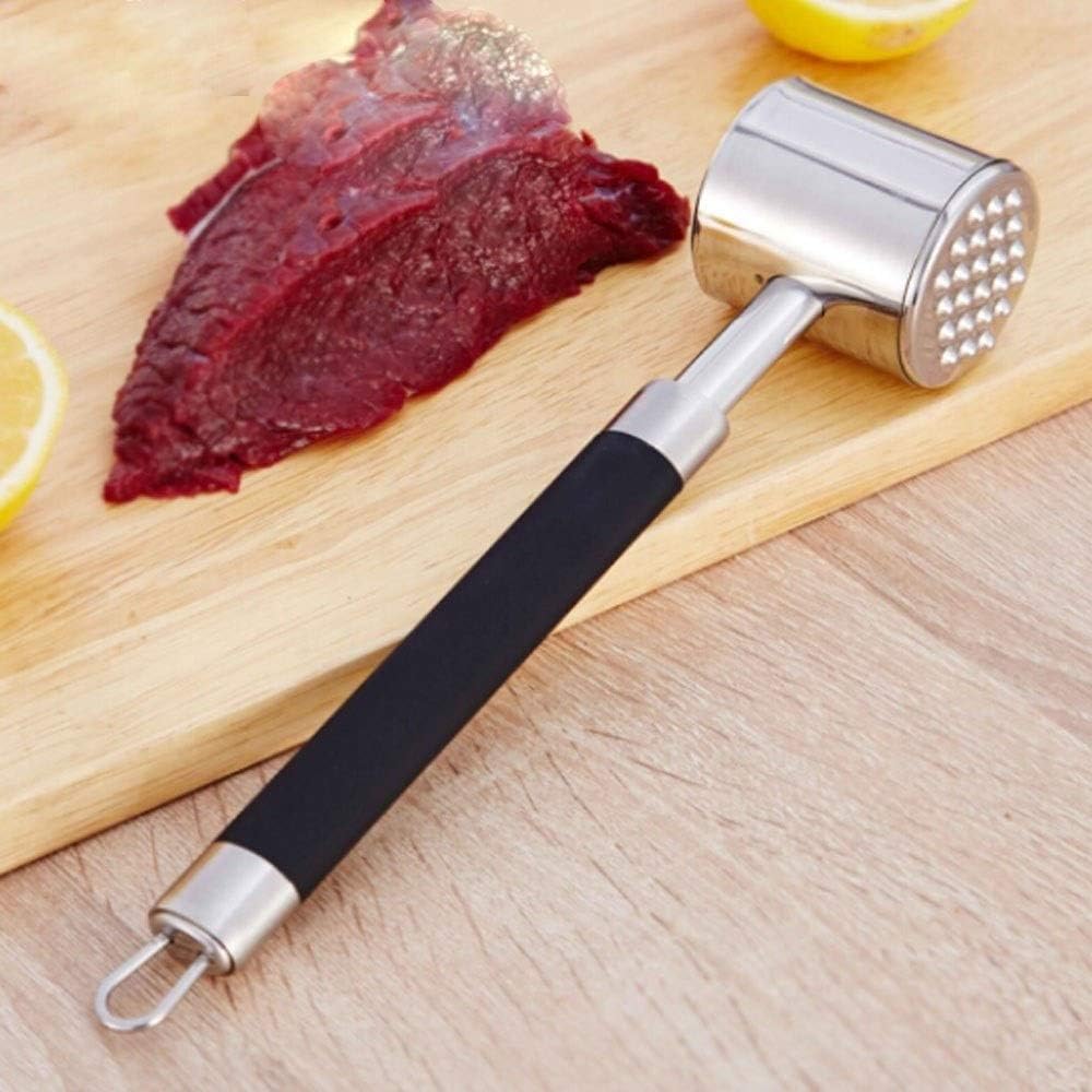 DZBH Meat Tenderizer, Stainless Steel Thickening Hammer, Steak Hammer