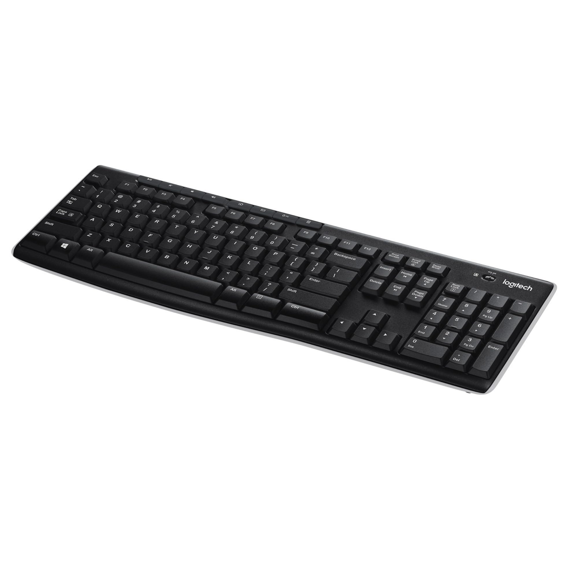 Logitech K270 Wireless Keyboard for Windows, AZERTY Belgian Layout - Black
