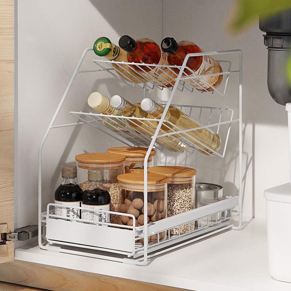 HUIJ Spülbeckenunterschrank Küchen Unterschrankregal Unter der Spüle