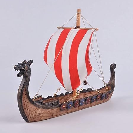 Amazon Dcbバイキング ドラゴンボートの装飾品彫刻樹脂クラフトホームデコレーションヴァイキング船セーリングおもちゃギフト海賊船 Style2 船 潜水艦 おもちゃ