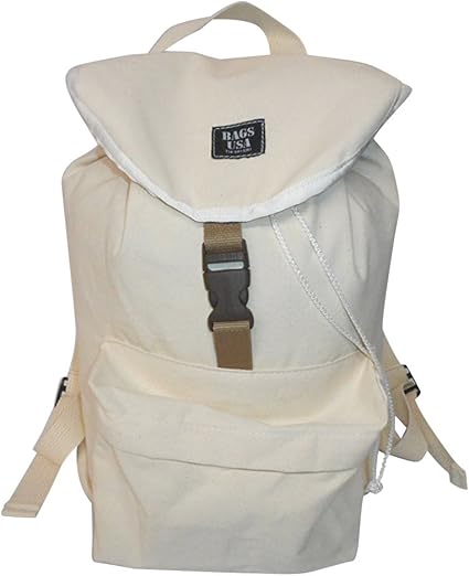 washed canvas drawstring backpack