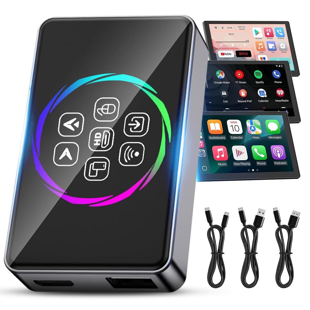 Photo 1 of D3 Ai Box Wireless CarPlay Adapter Android Auto, Netflix/YouTube/TikTok, Vehicle-Level Chip Stable Connect HD Navigation, 3-in-1 Magic Box Split-Screen & Mirroring Magic CarPlay?4GB RAM+32GB ROM?