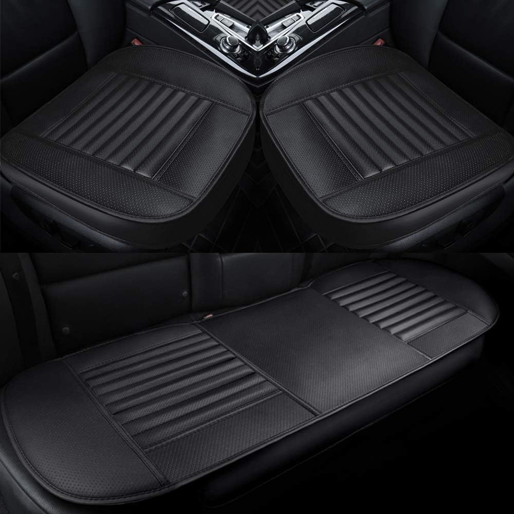 Best leather seat cushion auto black