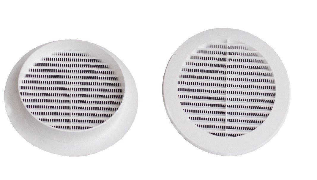 Air Ventilation Plastic Grill Cover Ø100mm/White