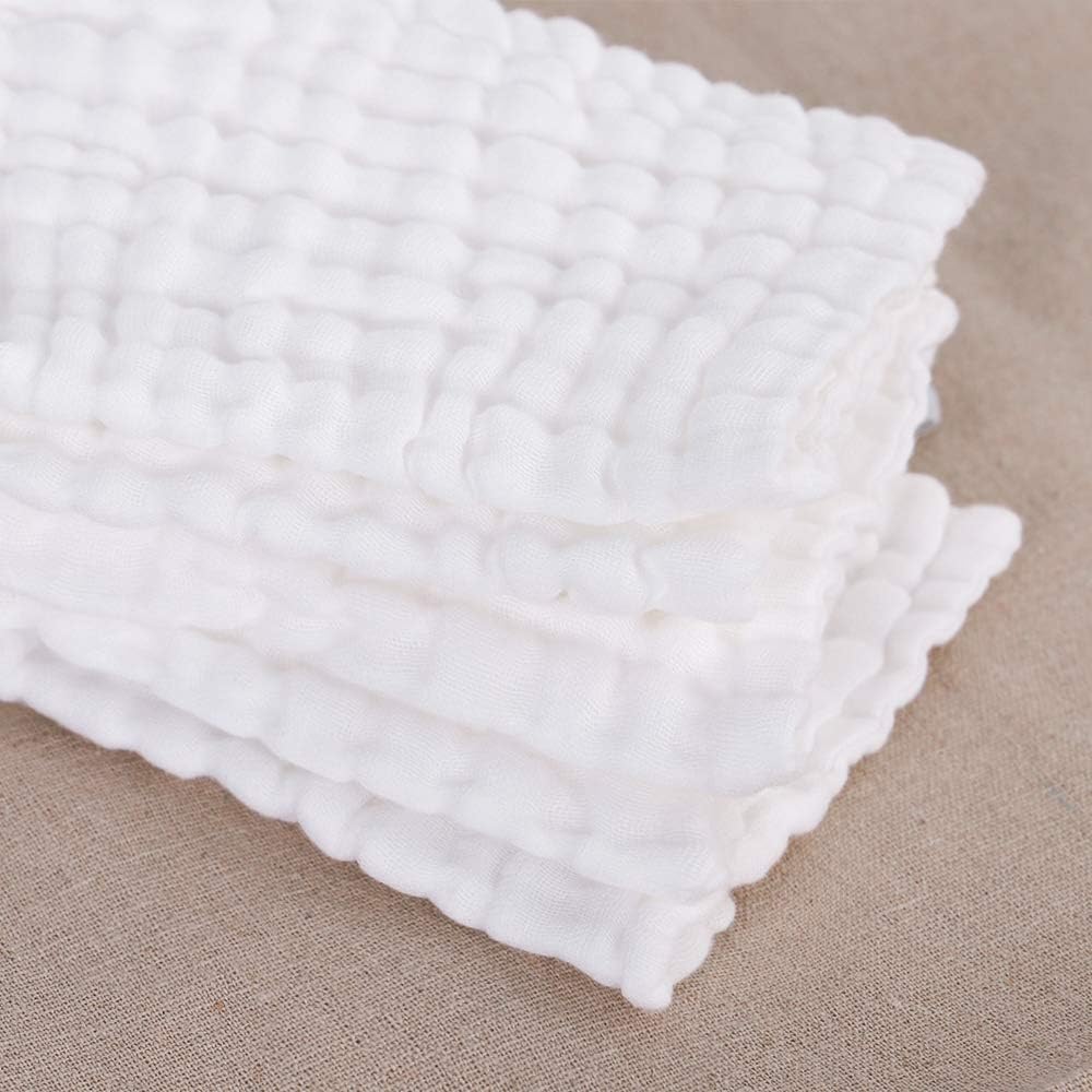 Lot De 6 Serviette Visage Bebes En Blanc Mousseline 30 X 30 Cm Debarbouillettes Pour Bebe Gants De Toilette En Mousseline Pour Bebe Toilette De Bebe Bebe Puericulture Centroarco Com