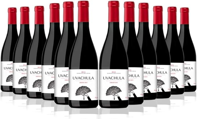 Uvachula Crianza, Tempranillo, Rioja, 75 cl (Caja de 12): Amazon.es: Alimentación y bebidas
