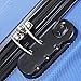 Goplus 3Pcs Luggage Set, Hardside Travel Rolling Suitcase, 20/24/28 Rolling Luggage Upright, Hardshell Spinner Luggage Set with Telescoping Handle, Coded Lock Travel Trolley Case (Blue)