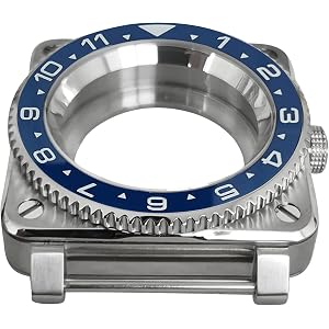 DBEIXIWEI Stainless Steel Watch Case with Glass for NH35 NH36/ 4R/ 7S Watch Accessories