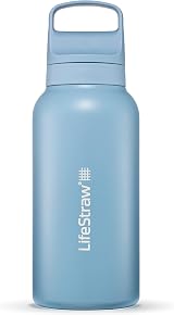 LifeStraw Go Series Insulated Stainless Steel Water Bottle 1L Icelandic Blue