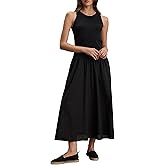 VELVET BY GRAHAM & SPENCER Women's Amelia Rib & Poplin Mix Media Dress, Black, X-Small