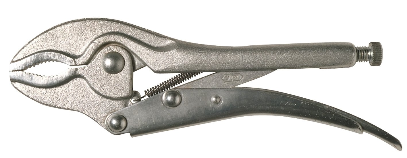 Stubai 118001 Self-Grip Wrench with Concave Jaws, Silver, 235 mm