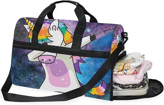 unicorn gym bag