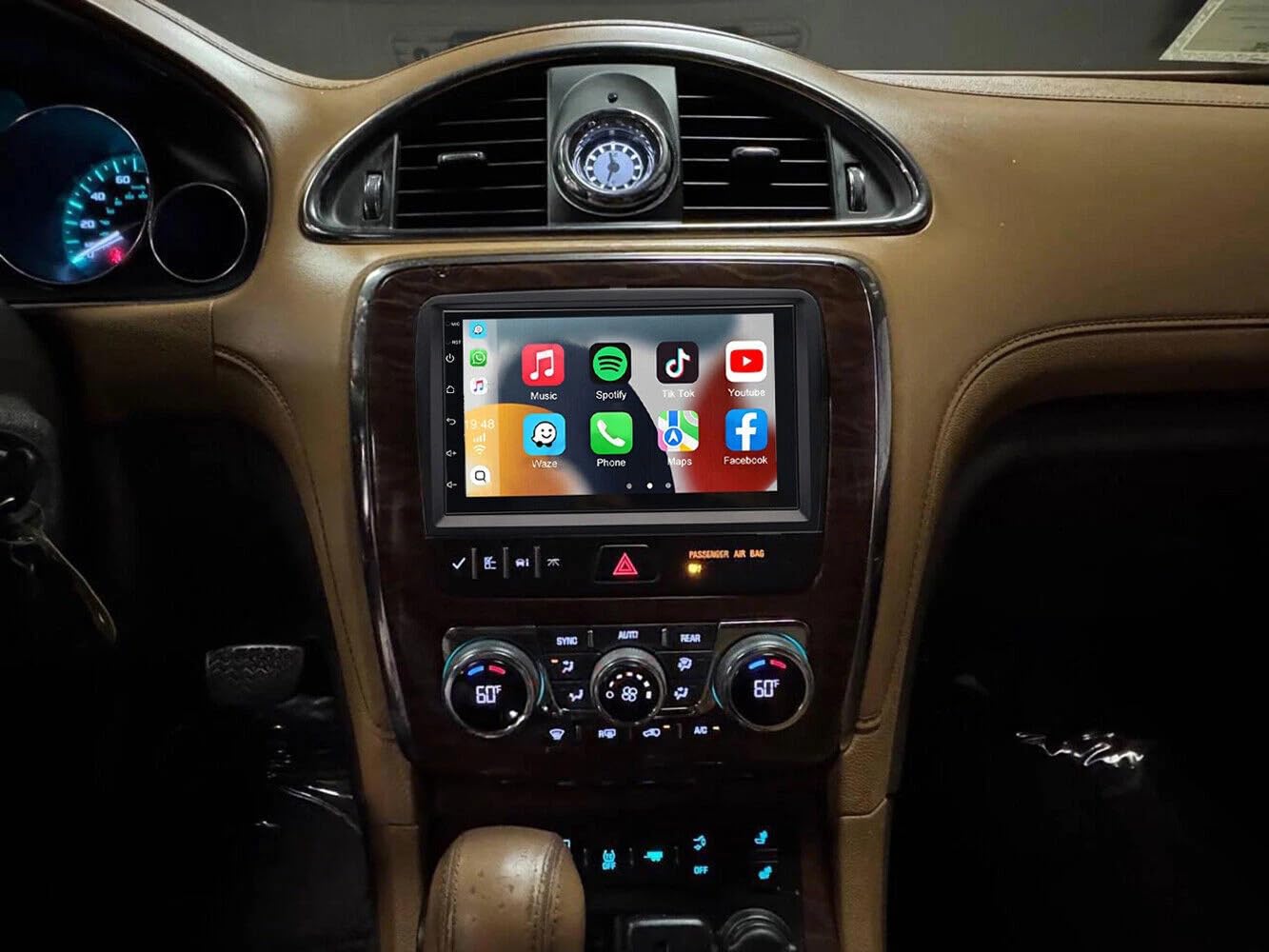 Photo 1 of 7 Android 14 Car Radio Stereo for GMC Acadia 2013-2017,for Chevrolet Traverse 2013-2017,for Buick Enclave 2013-2017 with Wireless & Wired Carplay, Built-in GPS WiFi DSP Backup Camera MIC (2+32G)