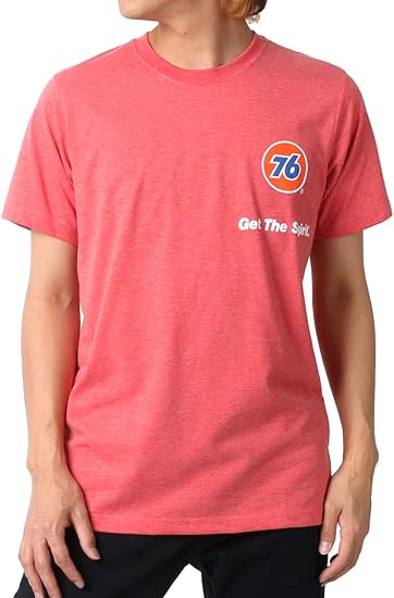 Amazon セブンティーシックス Tシャツ メンズ 半袖 無地 おしゃれ カジュアル カットソー クルーネック トップス プリント レッド M Tシャツ カットソー 通販