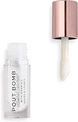 Revolution Beauty London Pout Bomb Plumping Gloss Clear Glaze view 1