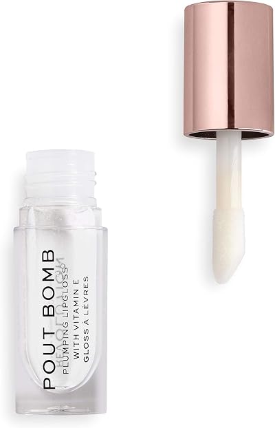Revolution Beauty London Pout Bomb Plumping Gloss Clear Glaze