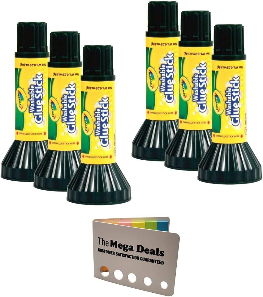 Crayola Glue Sticks, Box of 12, Craft Glue, School Supplies, Clear, 0.29 oz: Toys & Games