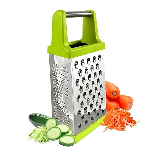 The top My Box Grater Stainless Steel Multipurpose 4Sided Grater
