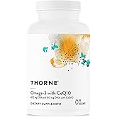 THORNE - Omega-3 with CoQ10 - Omega-3 Fatty Acids Supplement with CoQ10 - EPA and DHA - 90 Gelcaps