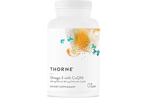 THORNE - Omega-3 with CoQ10 - Omega-3 Fatty Acids Supplement with CoQ10 - EPA and DHA - 90 Gelcaps