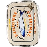 MEELYHOME Makeup Bag Cosmetic Bag Sardines Cosmetic Pouch Zipper Pouch Travel Bag Personal Care Bag, 18*13*4.5cm, beige