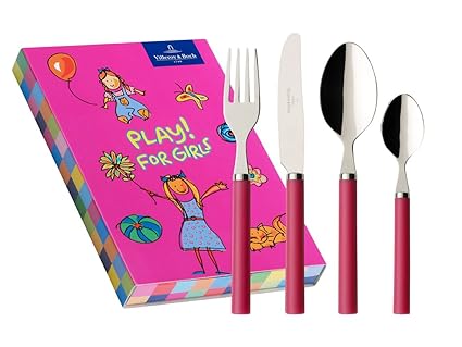 Villeroy & Boch Play! for girls - Cubertería infantil (4 piezas), color