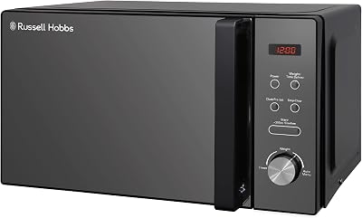 Russell Hobbs RHM2076B 20L 800W Digital Solo Microwave, 5 Power Levels
