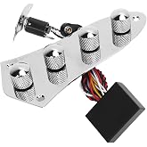 Guitar Bass Preamp Control Plate, 3-Band EQ, Active/Passive Switch, Silver