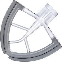 4.5/5 QT Flex Edge Beater for KitchenAid Tilt Head Stand Mixer, Mixer Paddle, White(Double Edge)