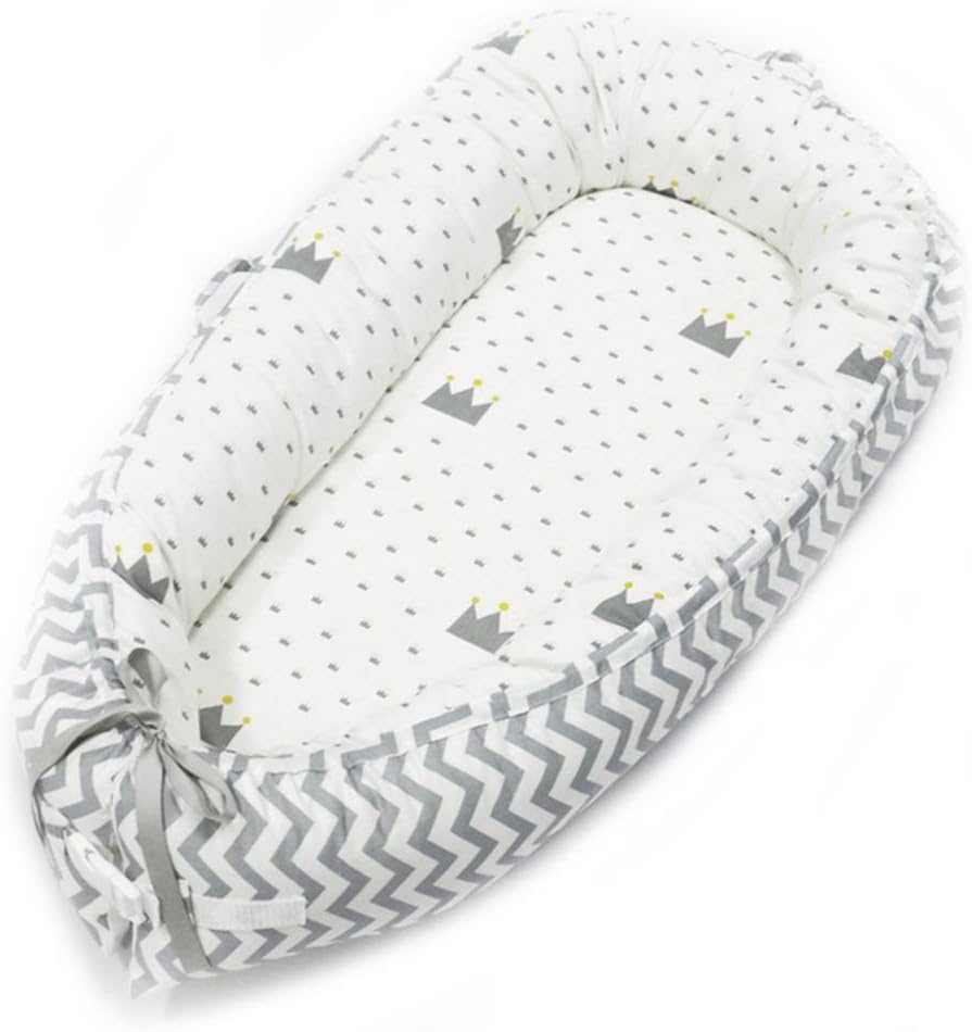 Baby Lounger - Portable Super Soft and Breathable Newborn Infant Bassinet, Newborn Cocoon Snuggle Bed Soft Baby Cushion Breathable Nest