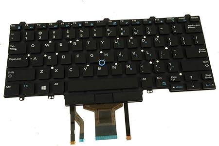Amazon Com New Us Black Backlit English Laptop Keyboard Without Frame With Stick Pointer Replacement For Dell Latitude 7490 5490 5491 5495 Dp N 6nk3r 06nk3r Light Backlight Computers Accessories