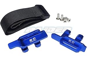 RAIDENRACING Aluminium Alloy 3S 4S Tall Battery Holder Mount Hold Down for Traxxas 1/10 New MAXX - Blue