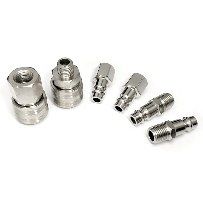 Air Line Compressor Connector EURO Fittings Quick Release Coupling Set