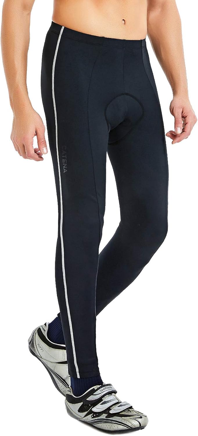 CATENA Men's Cycling Tights 3D Padded Bike Pants Compression Breathable Bicycle Trousers: Clothing