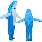 XUANNIAO Inflatable Shark Costume Halloween Cosplay Dress,Cosplay Party Dress Air Blow-up Deluxe Costume - Adult