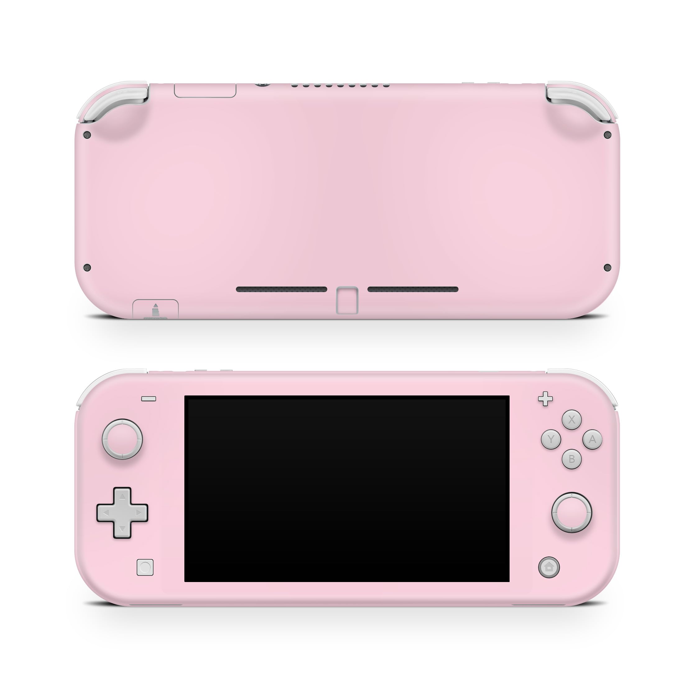 Tacky Design Solid Color Skin Compatible with Nintendo Switch Lite Skin Wrap, Minimalist Solid Skin for Nintendo Switch Lite Cover, Premium Vinyl 3M Full Wrap Decal. (Cherry Blossom Pink)