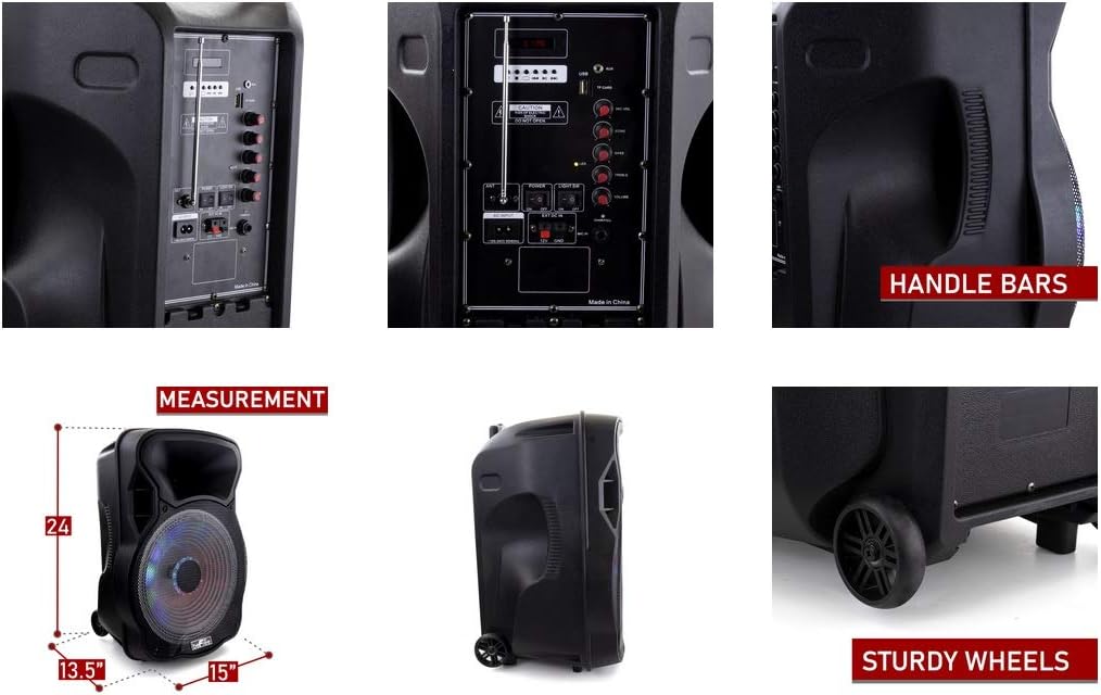 befree sound bluetooth rechargeable party speaker