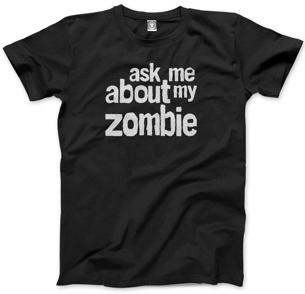 HotScamp Ask Me About My Zombie Kids Childs TShirt Flip Tee Black T