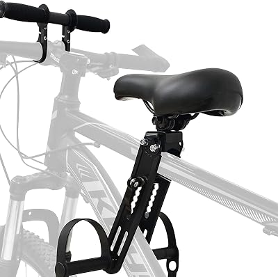 GRTLPOK Kids Bike Seat Front Mounted for Mountain Bikes 2-5 yrs Seat & Handle